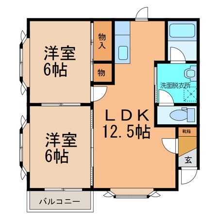 柏陽マンションの物件間取画像